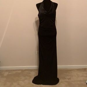 Laundry cowl neck halter dress